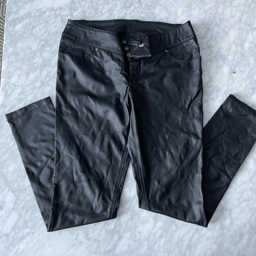 Brand New leather straight Pant-Size 10